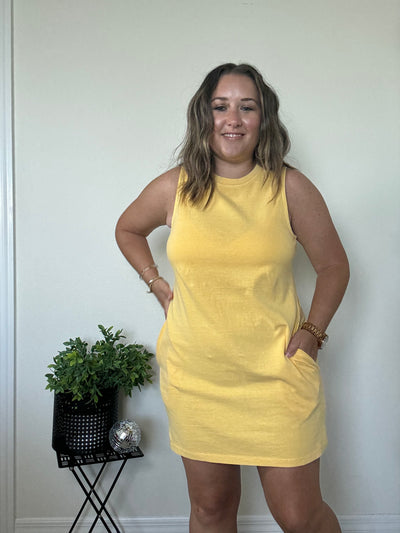 Layne Sleeveless Mini Dress | Yellow