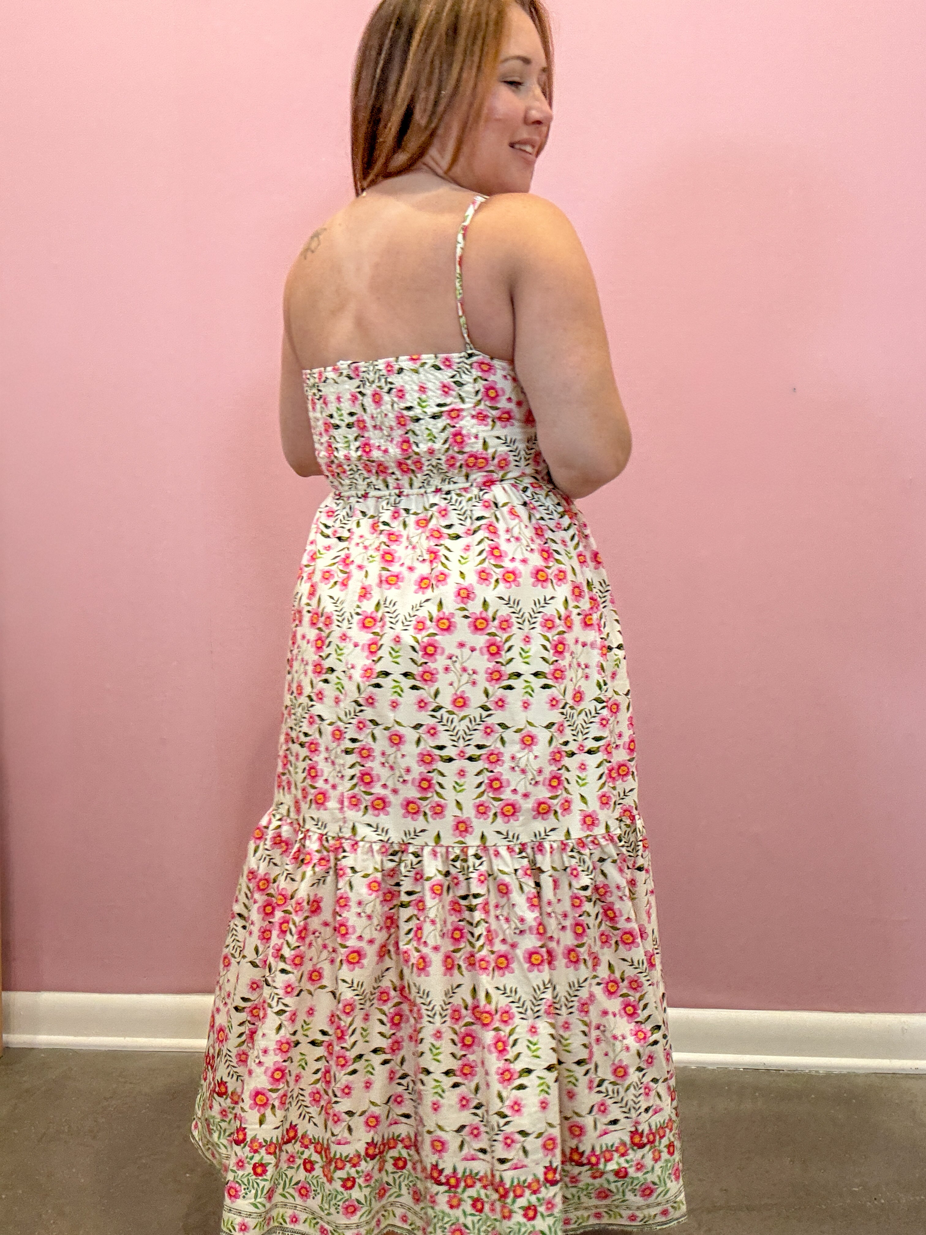 Oaklyn Floral Spaghetti Strap Dress