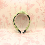 Straw Knotted Headband | Green