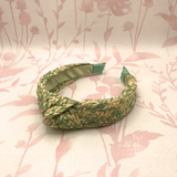 Woven Top Knot Headband | Green