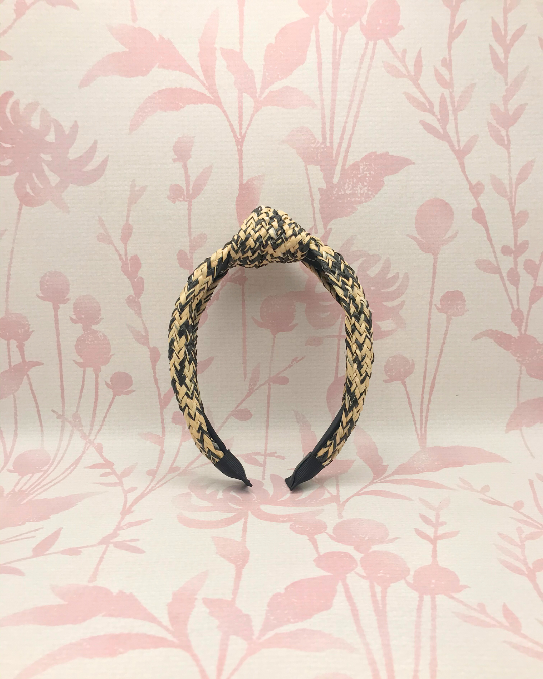 Woven Top Knot Headband | Black