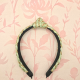 Woven Top Knot Headband | Green