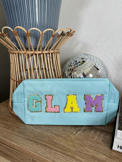 Travel Cosmetic Bag | Blue "Glam"