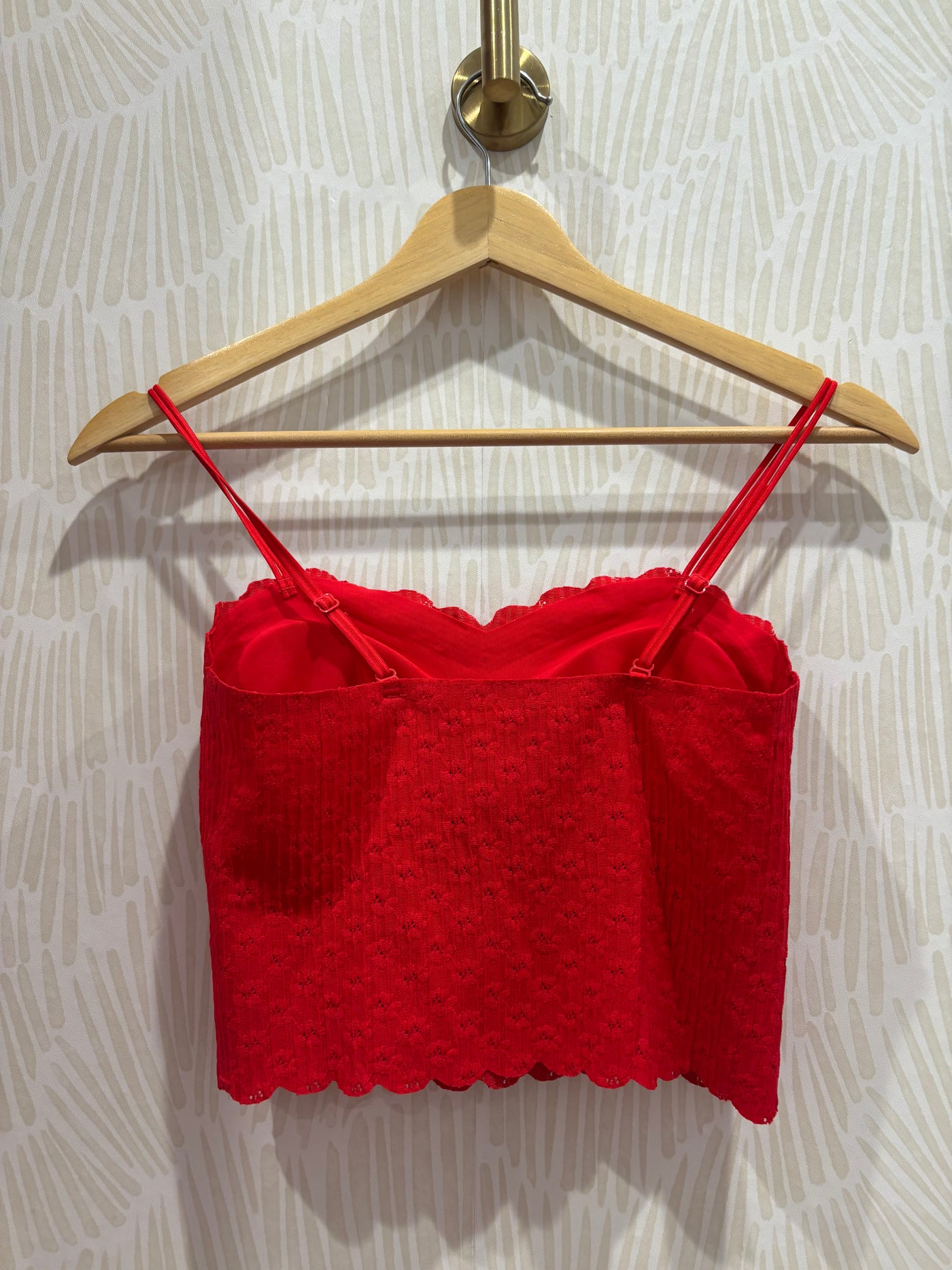 Seamless Lace Bralette | Red