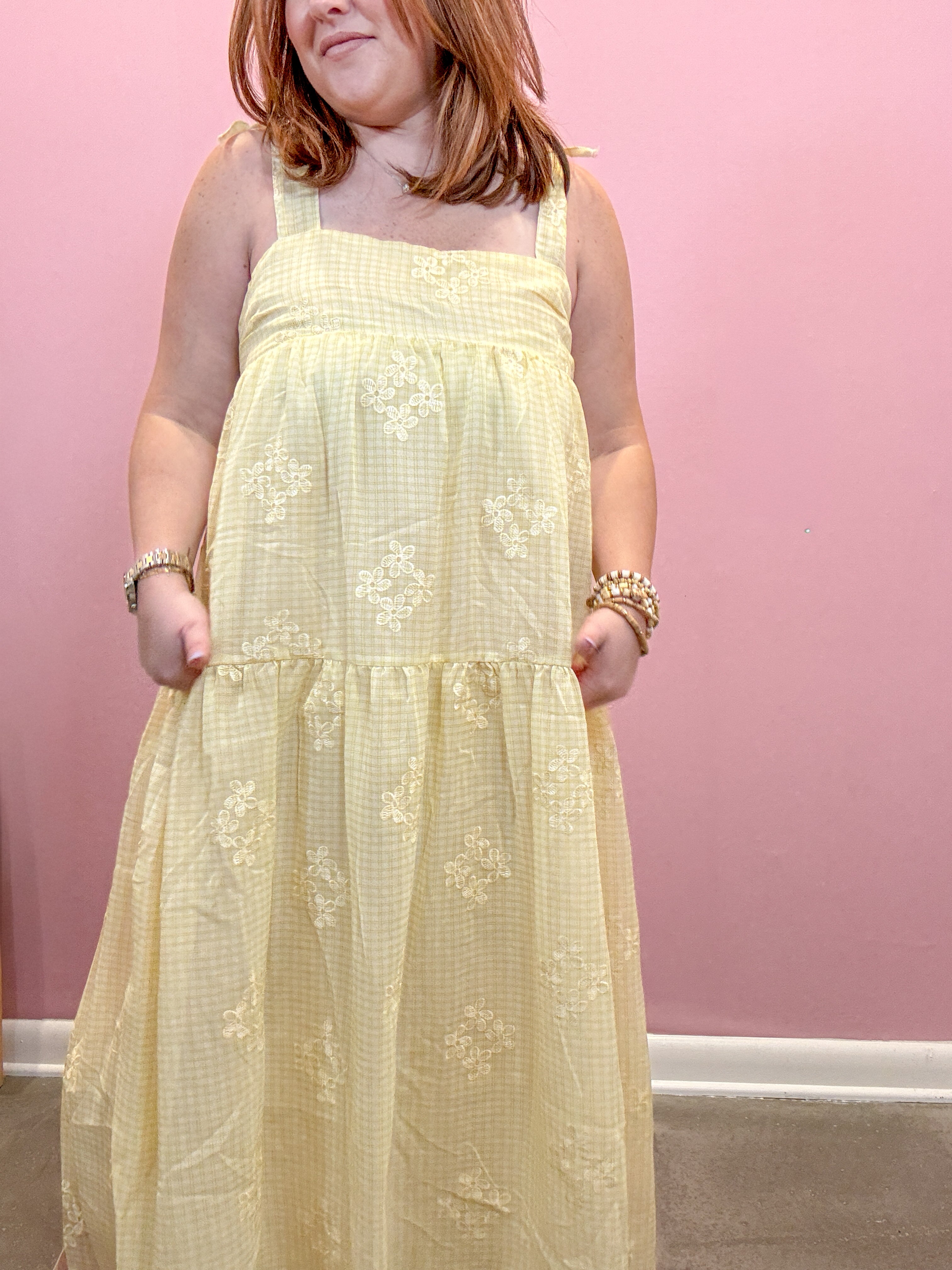 Saylor Tiered Gingham Dress