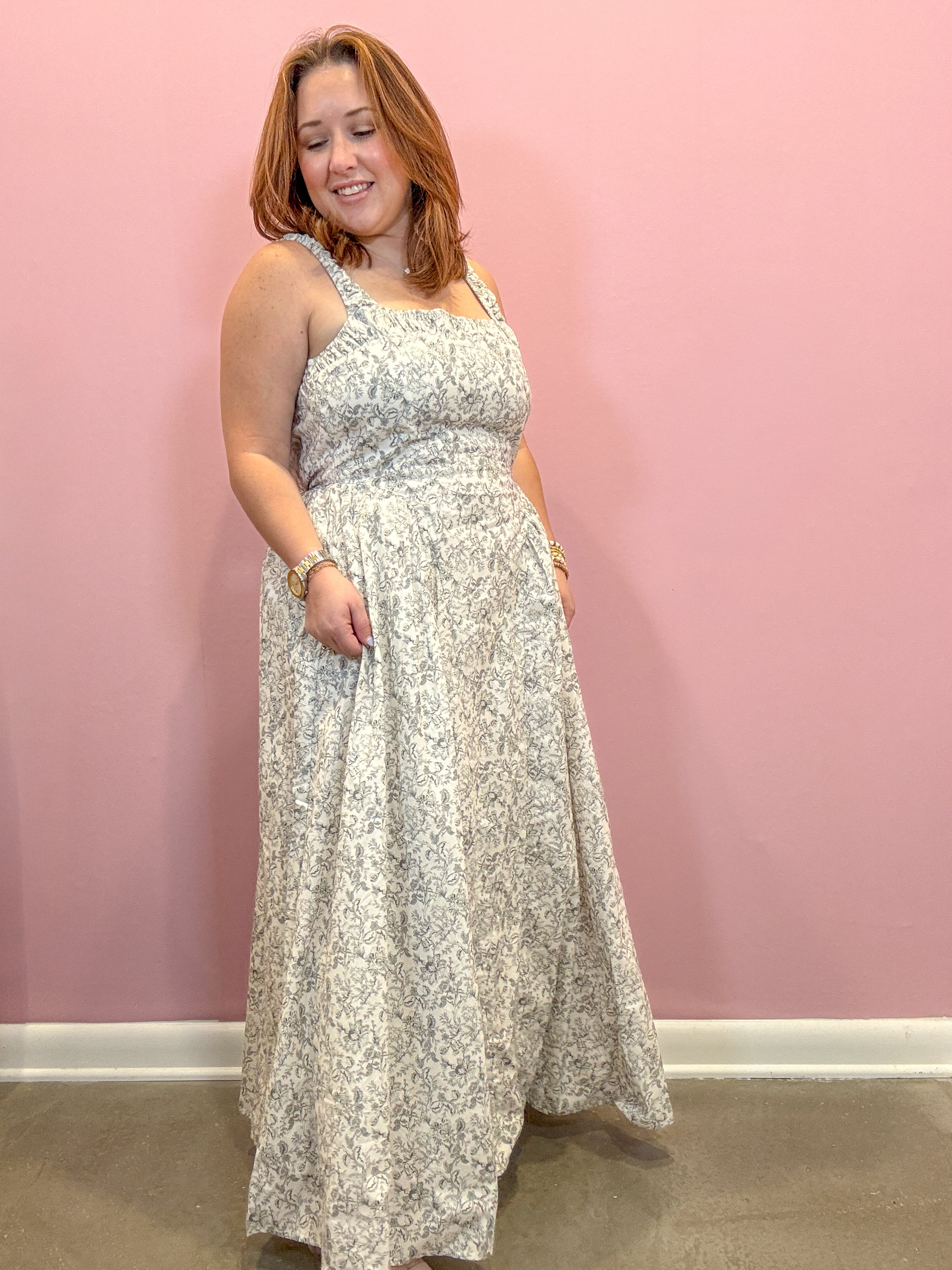 Danika Floral Empire Waist Dress