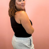Seamless Ribbed Tank | Black