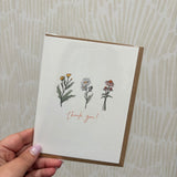 Wildflower Thank You Card