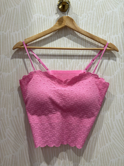 Seamless Lace Bralette | Pink