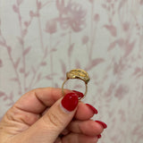 Natural Stone Cocktail Ring | Brown