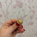 Natural Stone Cocktail Ring | Brown