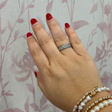 Clover Band Ring | Silver