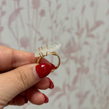 Fish Stone Ring | White Quartz