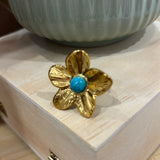 Flower Statement Ring | Gold