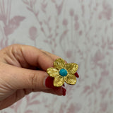 Flower Statement Ring | Gold