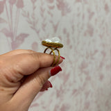 Opal Statment Ring | Gold