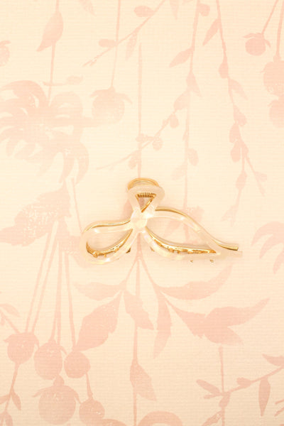 Jumbo Bow Claw Clip | Ivory