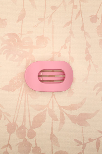 Jumbo Oval Claw Clip | Pink