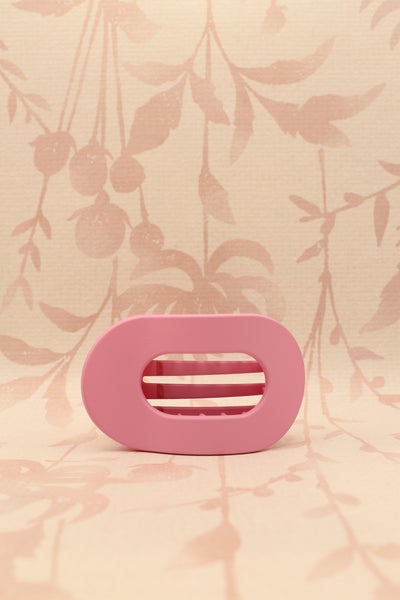 Jumbo Oval Claw Clip | Pink