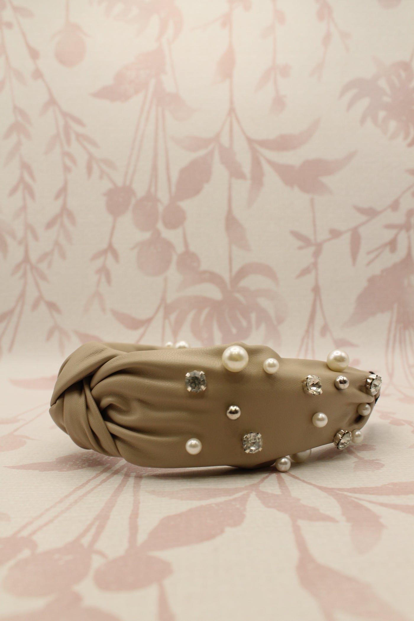 Knotted Leather Headband | Tan