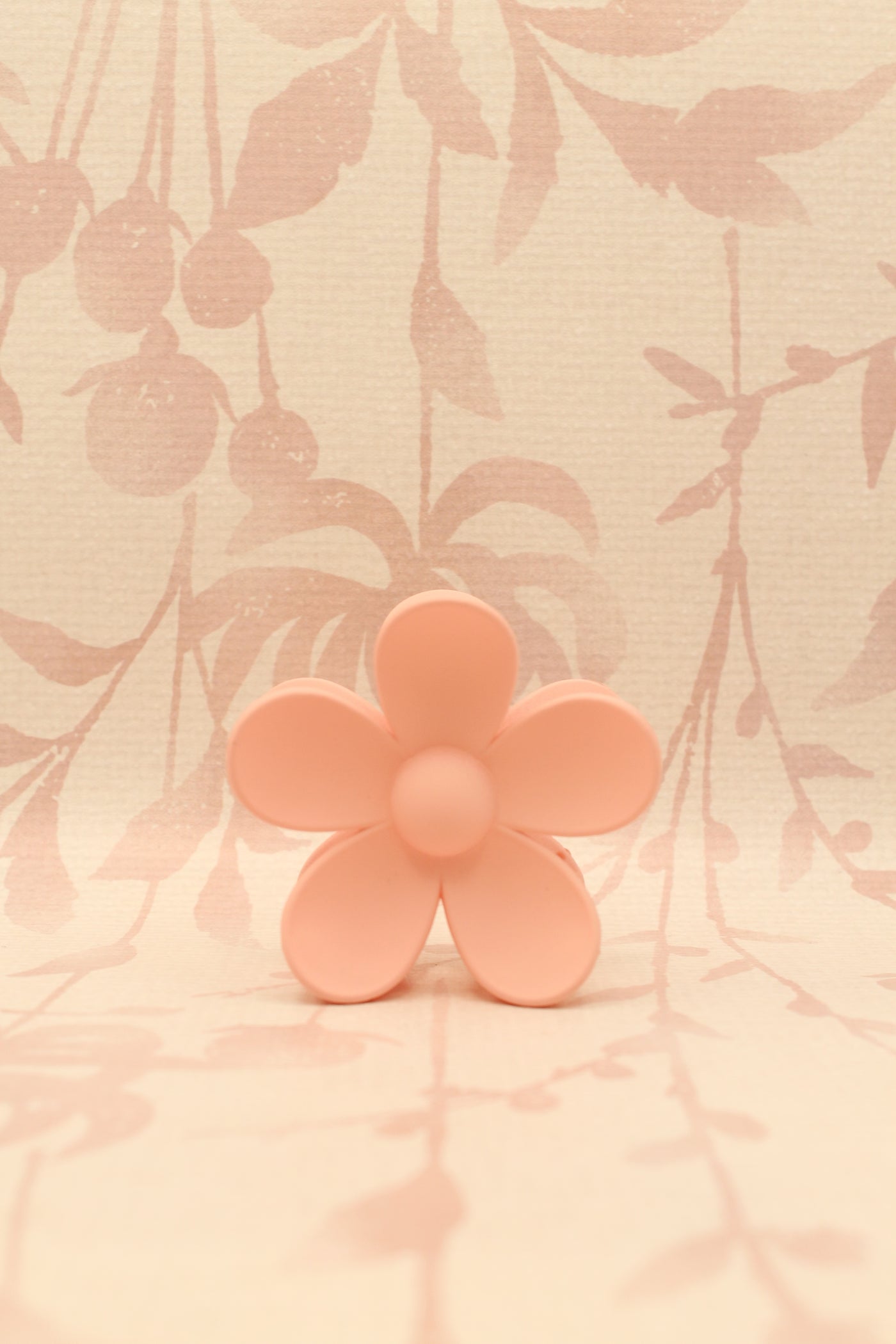 Matte Flower Hair Claw Clip | Light Pink
