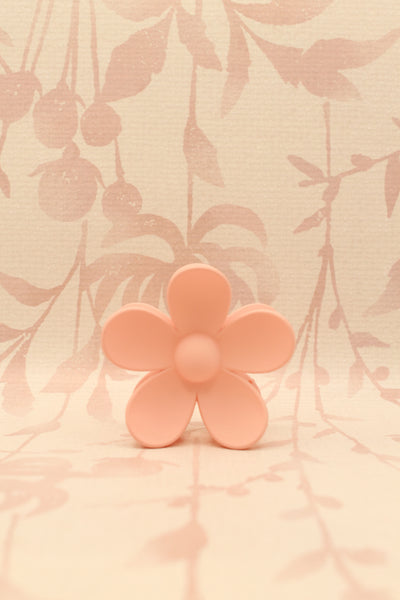 Matte Flower Hair Claw Clip | Light Pink