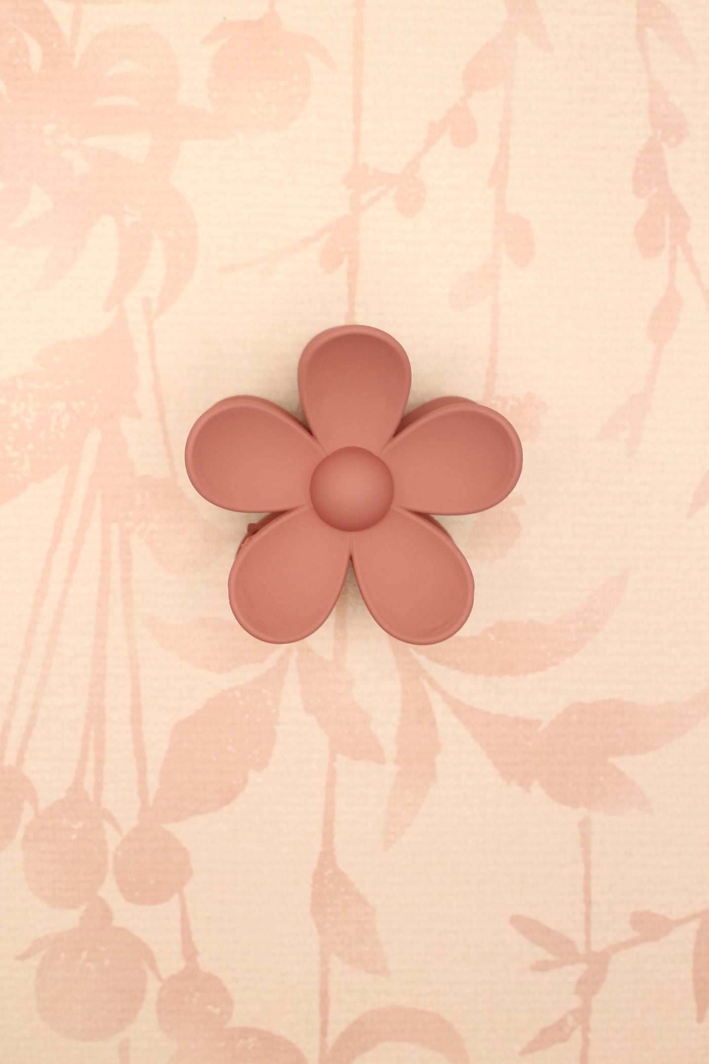 Matte Flower Hair Claw Clip | Mauve