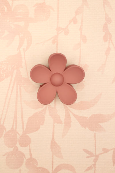 Matte Flower Hair Claw Clip | Mauve