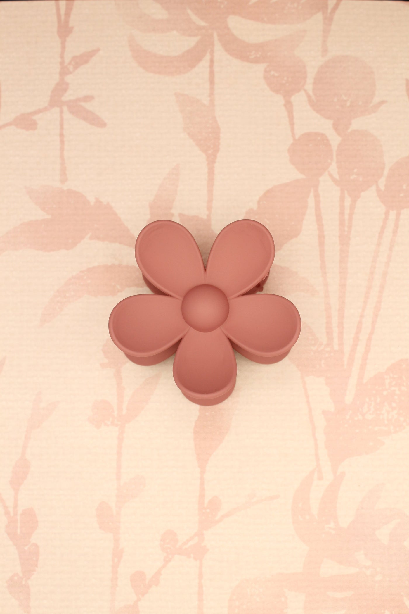 Matte Flower Hair Claw Clip | Mauve