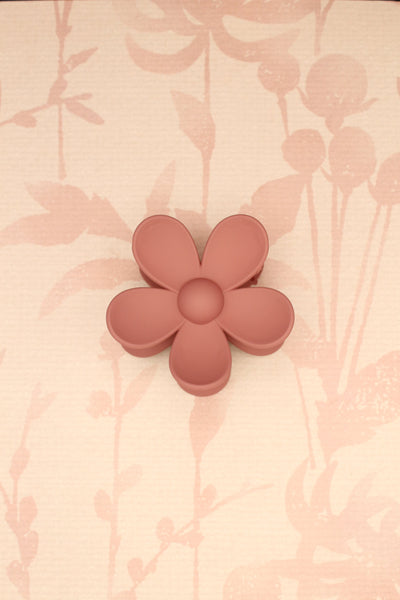 Matte Flower Hair Claw Clip | Mauve