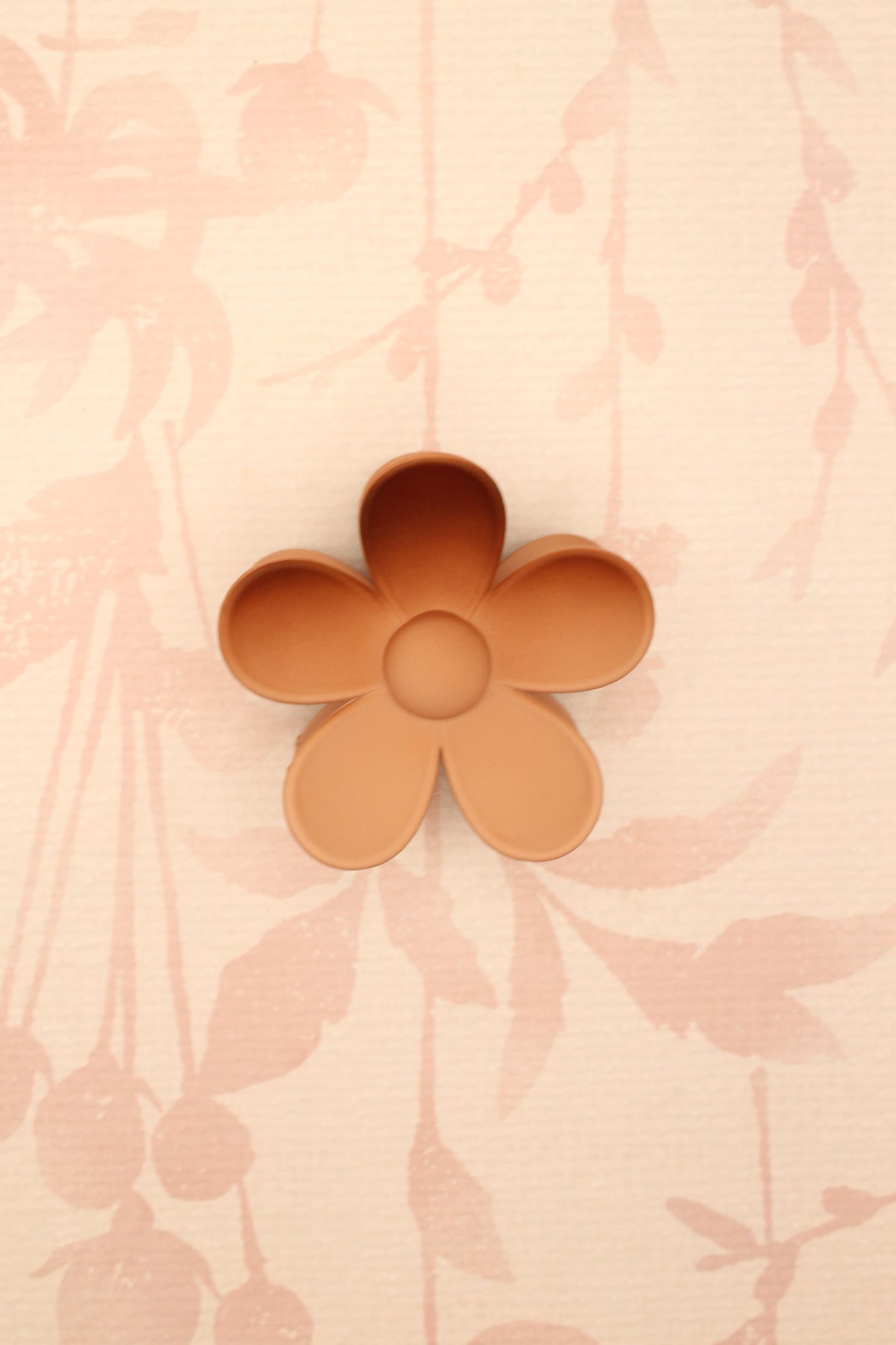 Matte Flower Hair Claw Clip | Ombre Brown