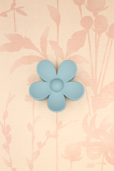 Matte Flower Hair Claw Clip | Colorado Blue