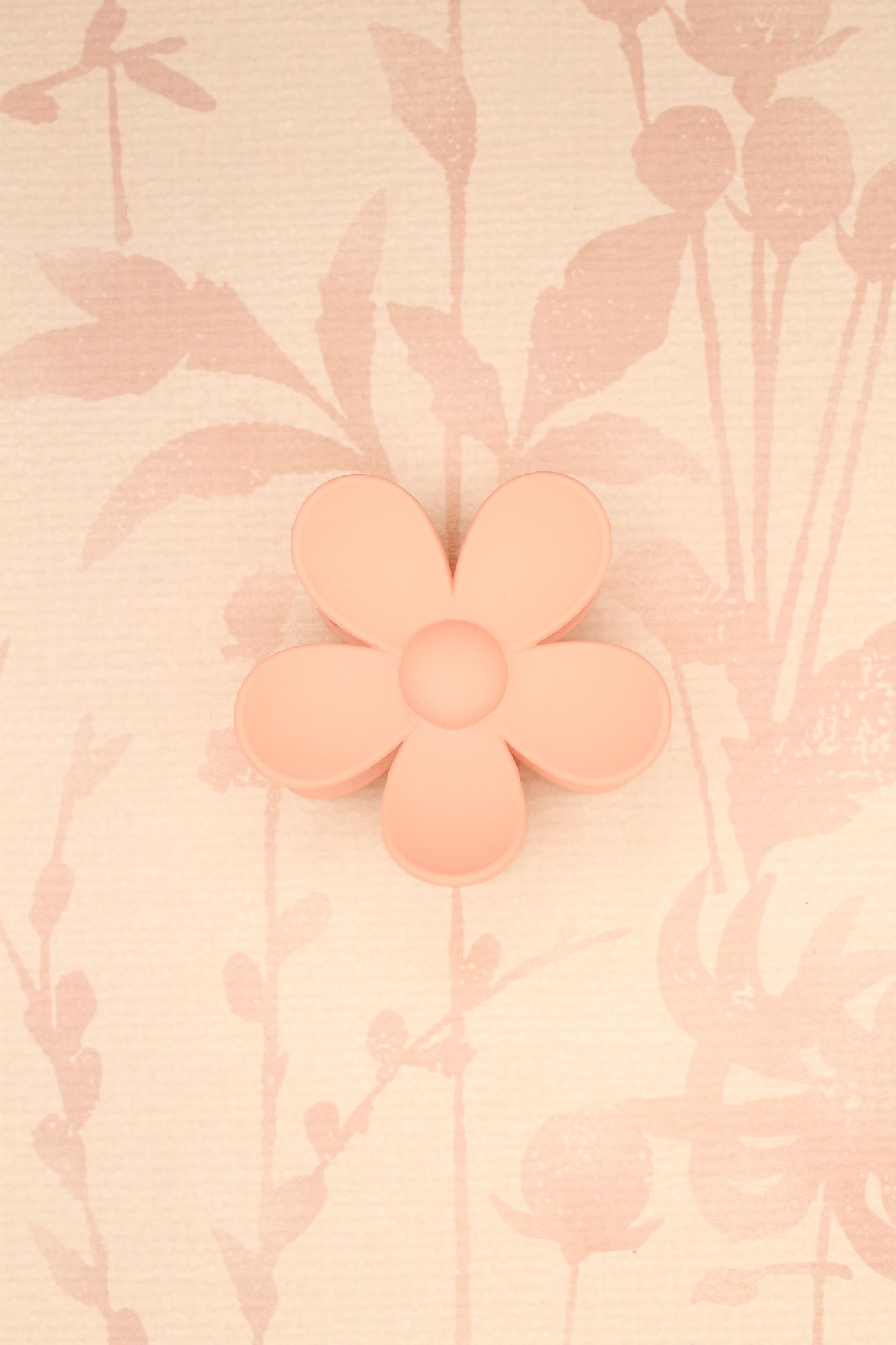 Matte Flower Hair Claw Clip | Light Pink