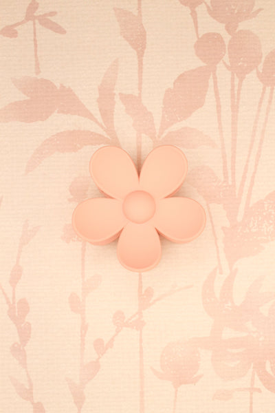 Matte Flower Hair Claw Clip | Light Pink