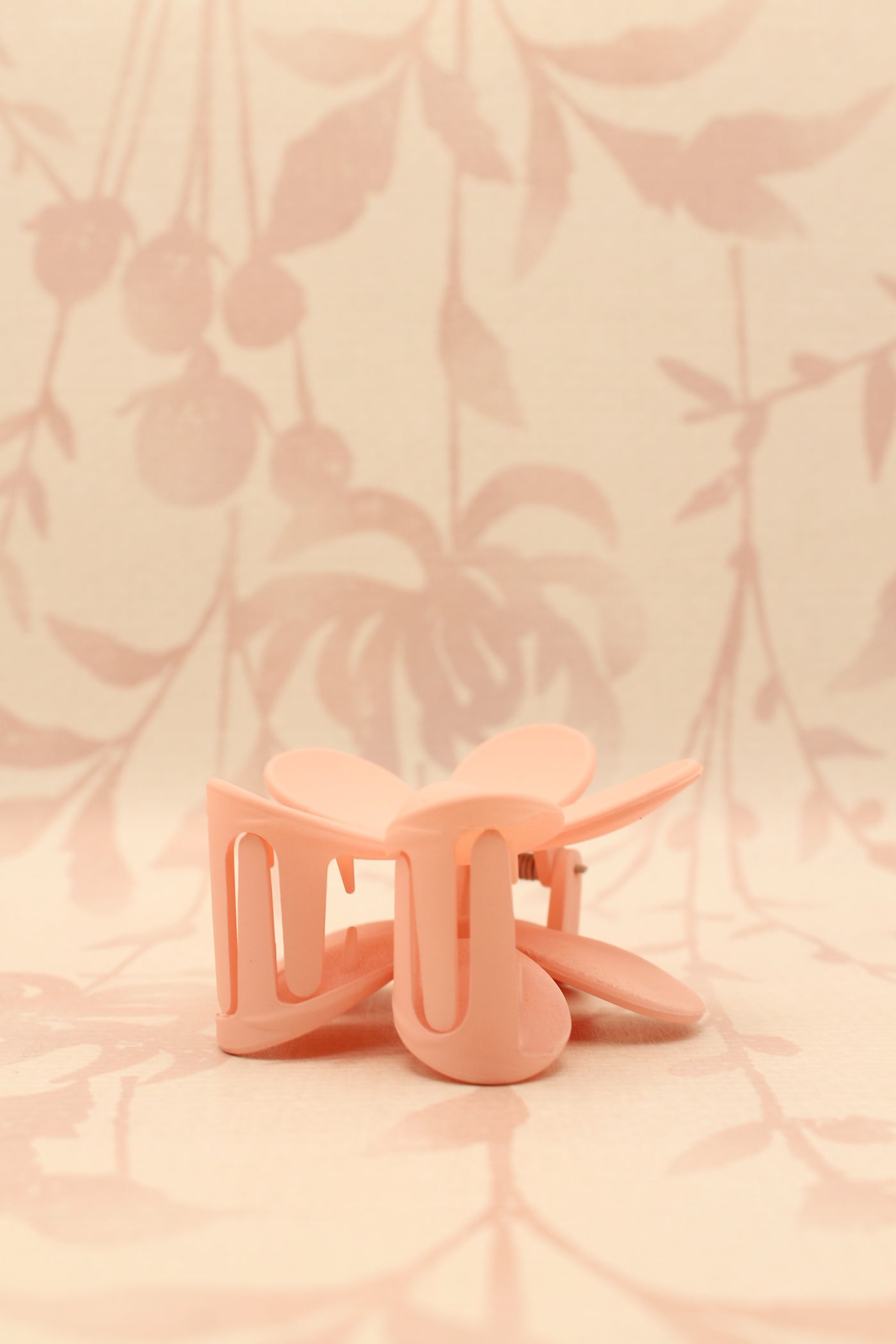 Matte Flower Hair Claw Clip | Light Pink