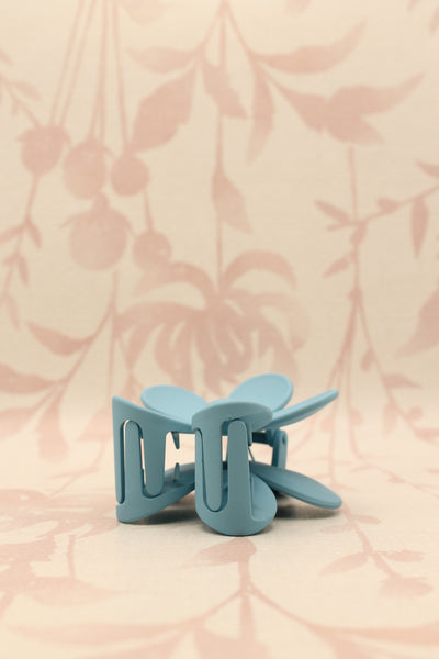 Matte Flower Hair Claw Clip | Colorado Blue