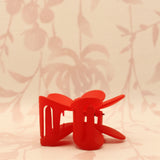 Matte Flower Hair Claw Clip | Red