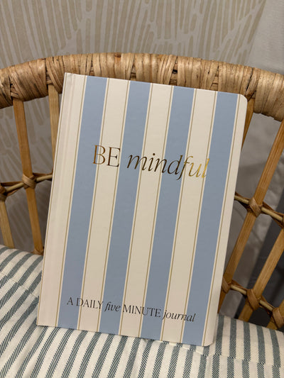 Be Mindful Striped Prompted Journal