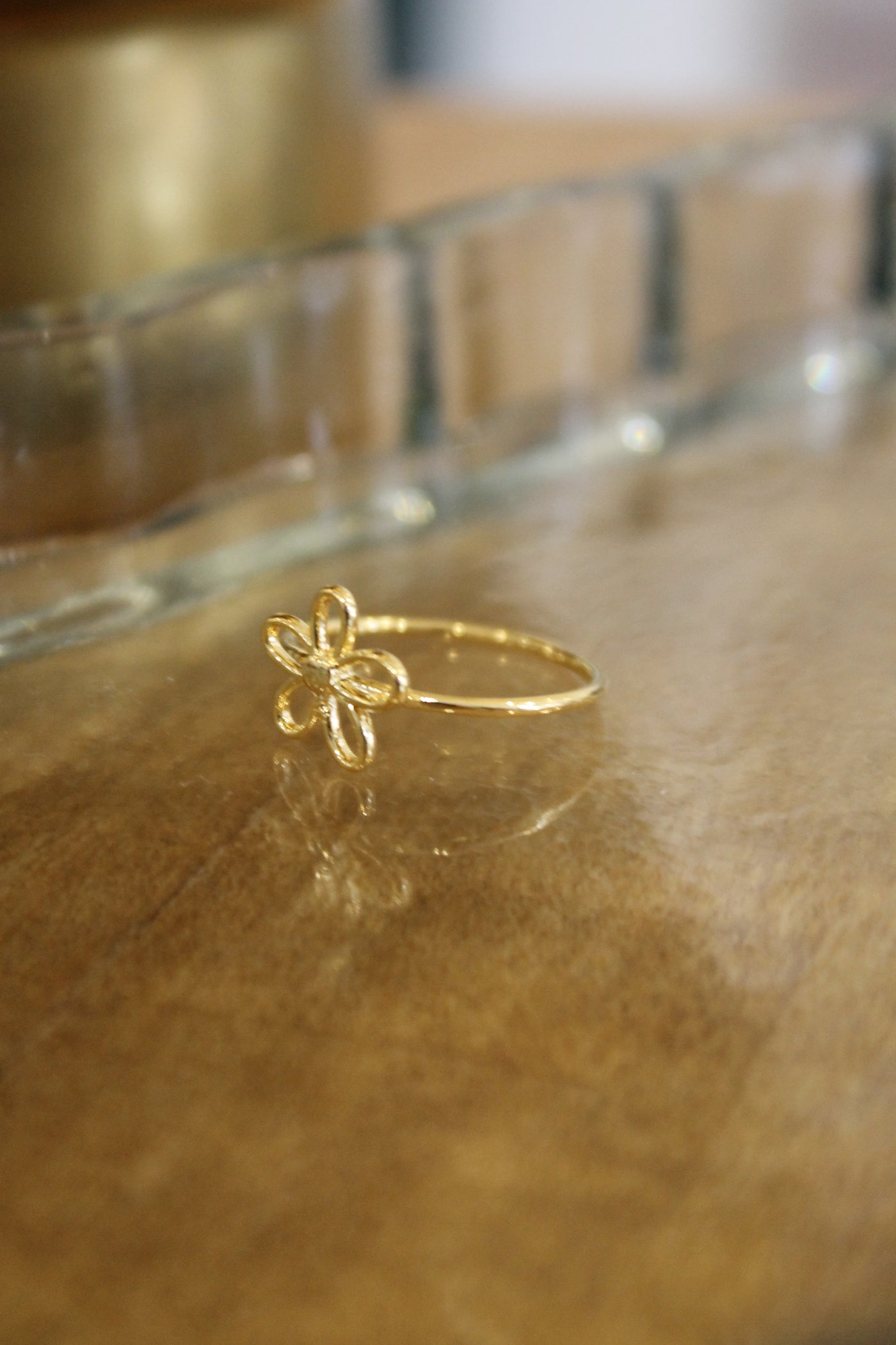 Dainty Wire Flower Ring