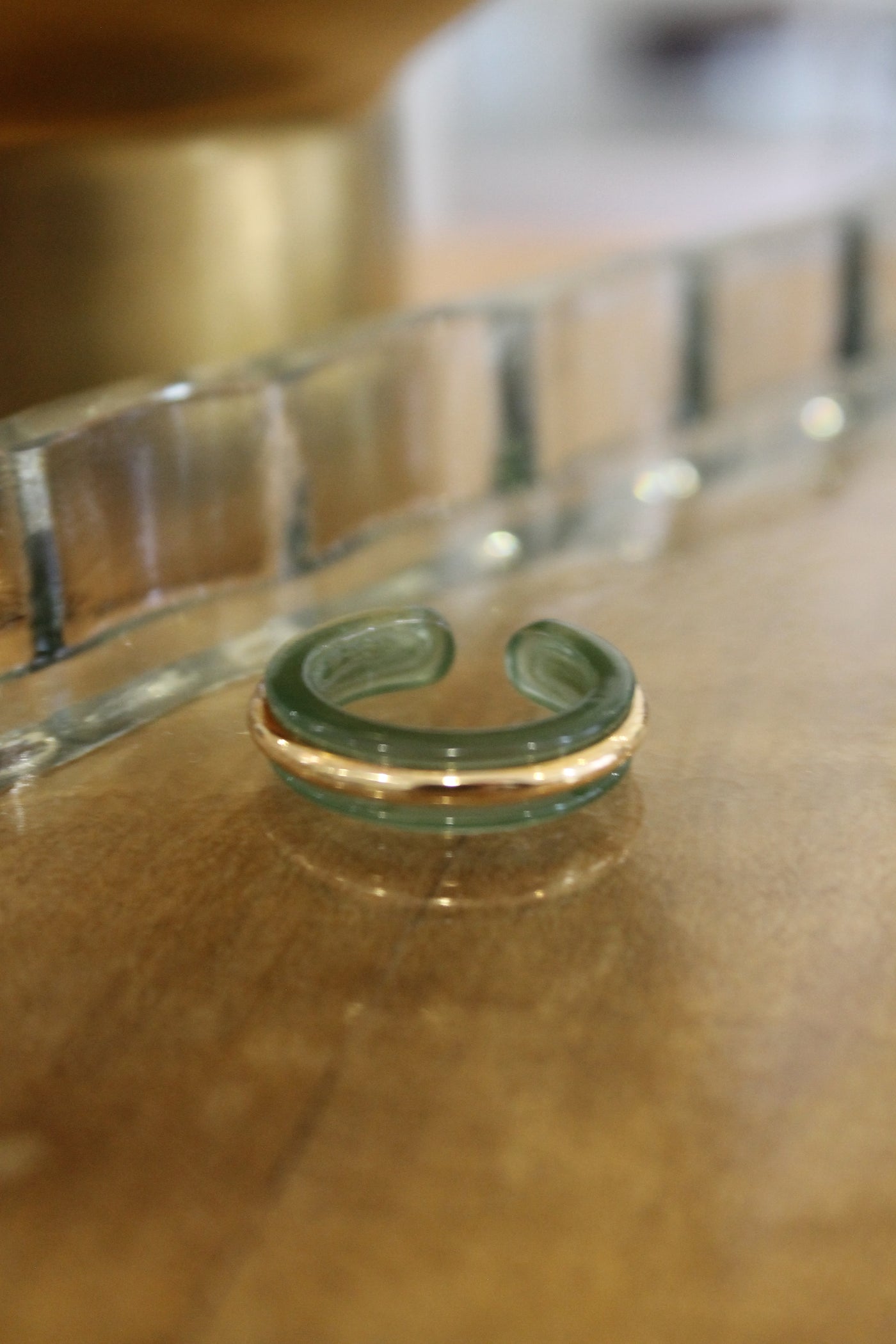 Resin Fashion Ring | Green