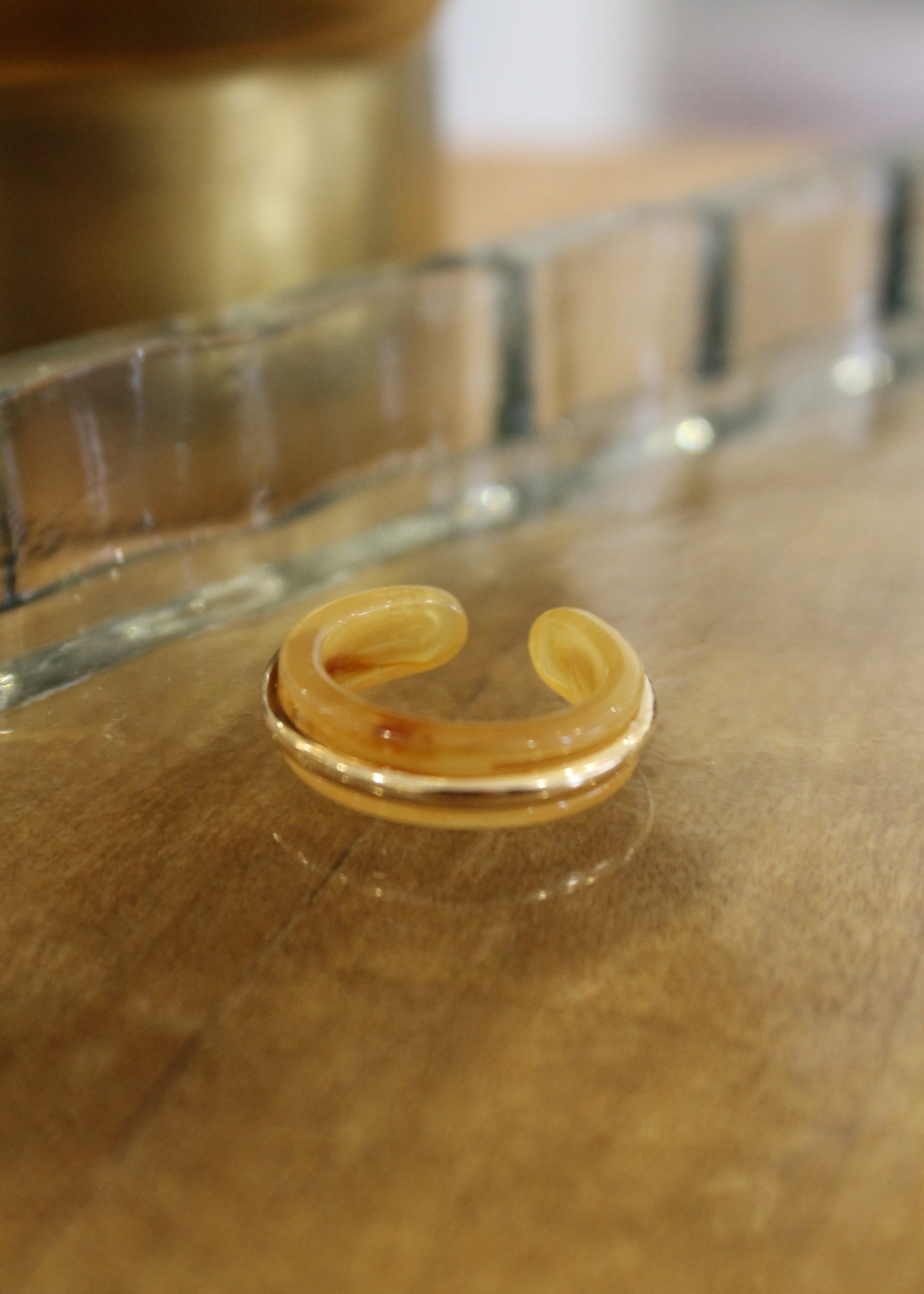 Resin Fashion Ring | Brown