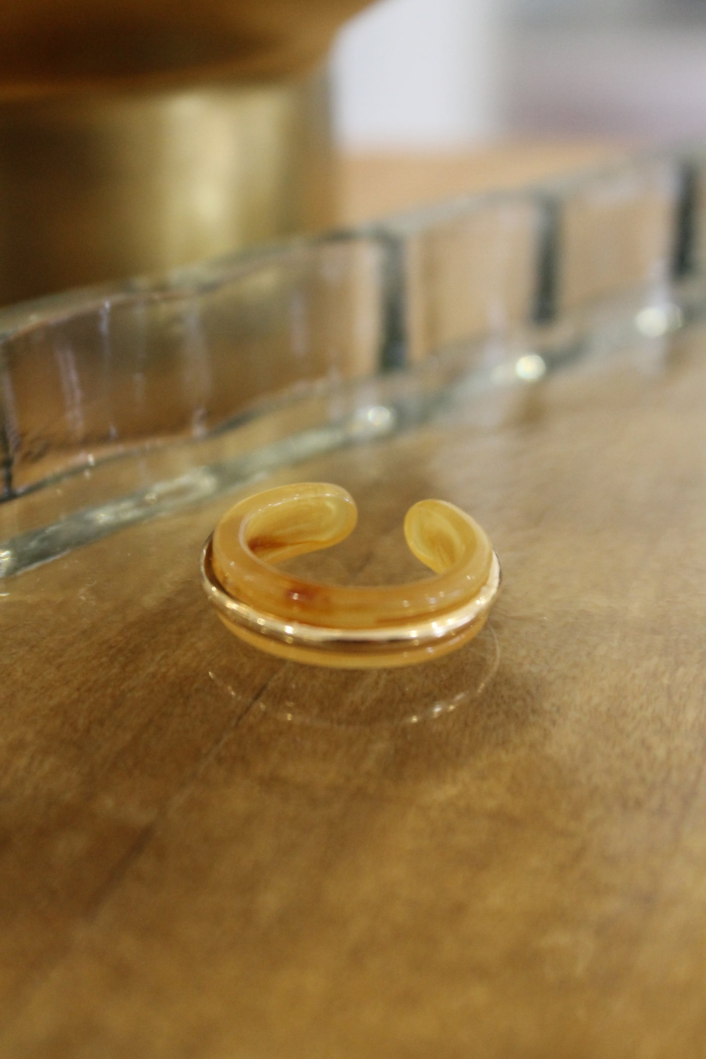 Resin Fashion Ring | Brown