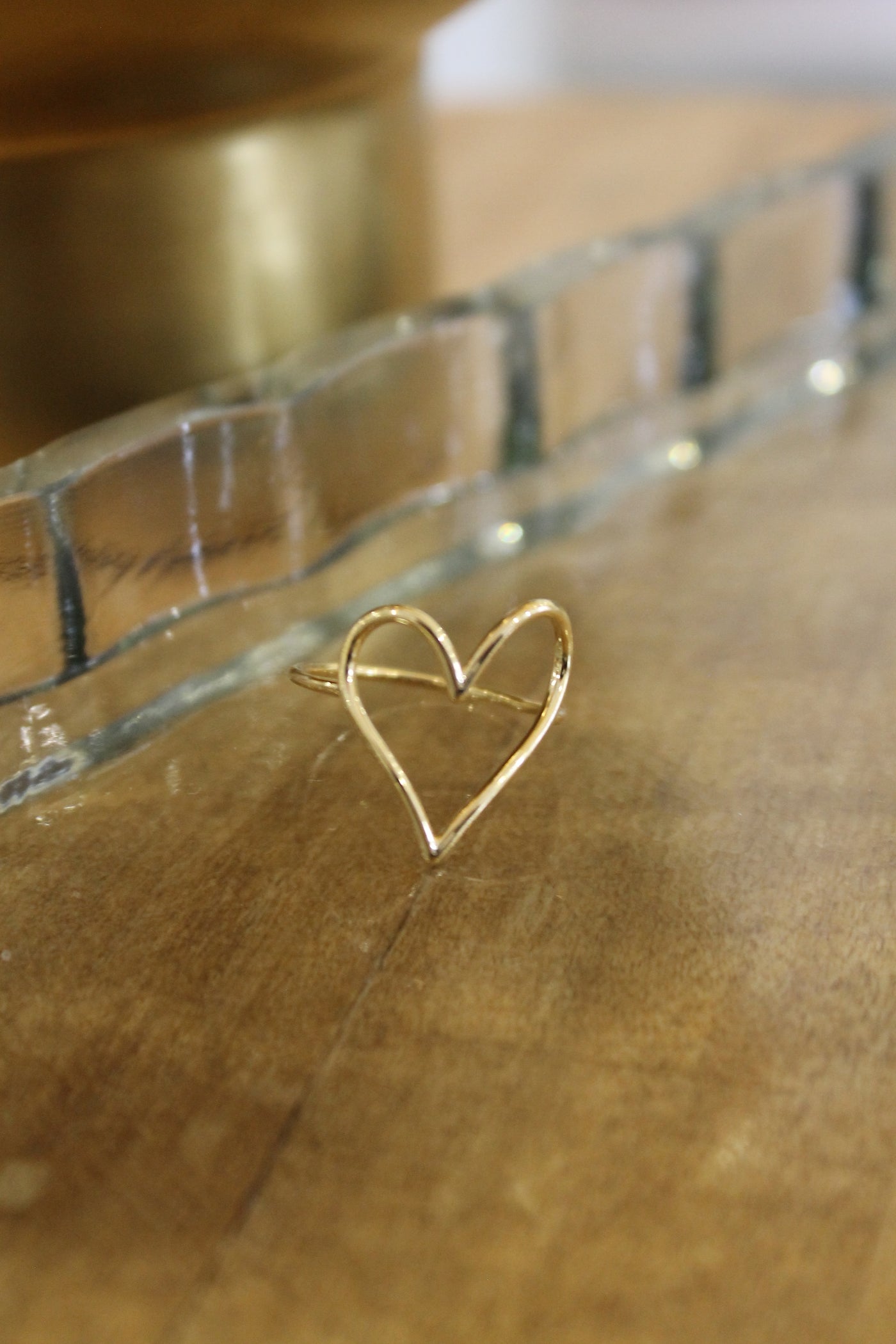 Heart Cutout Band Ring