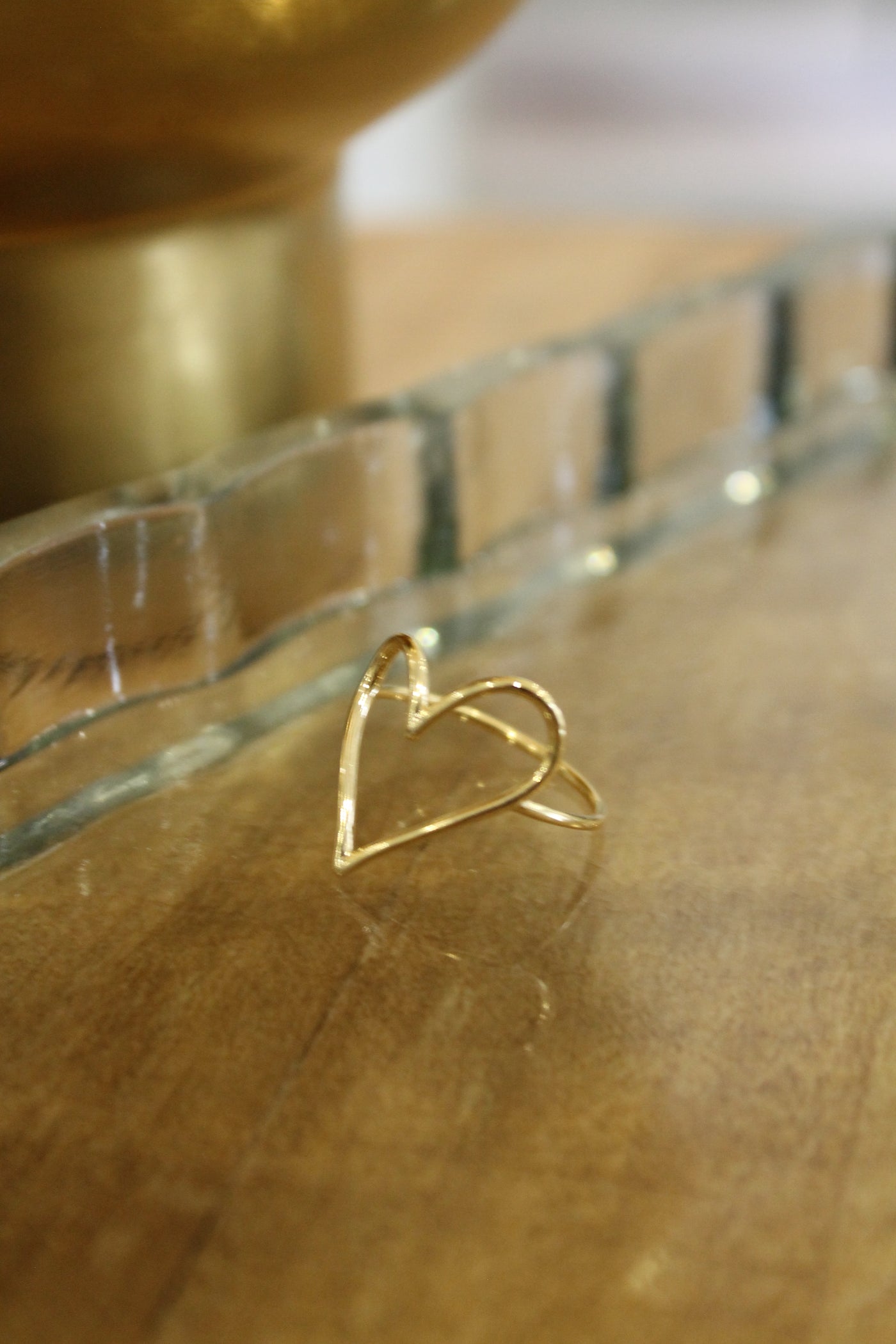 Heart Cutout Band Ring