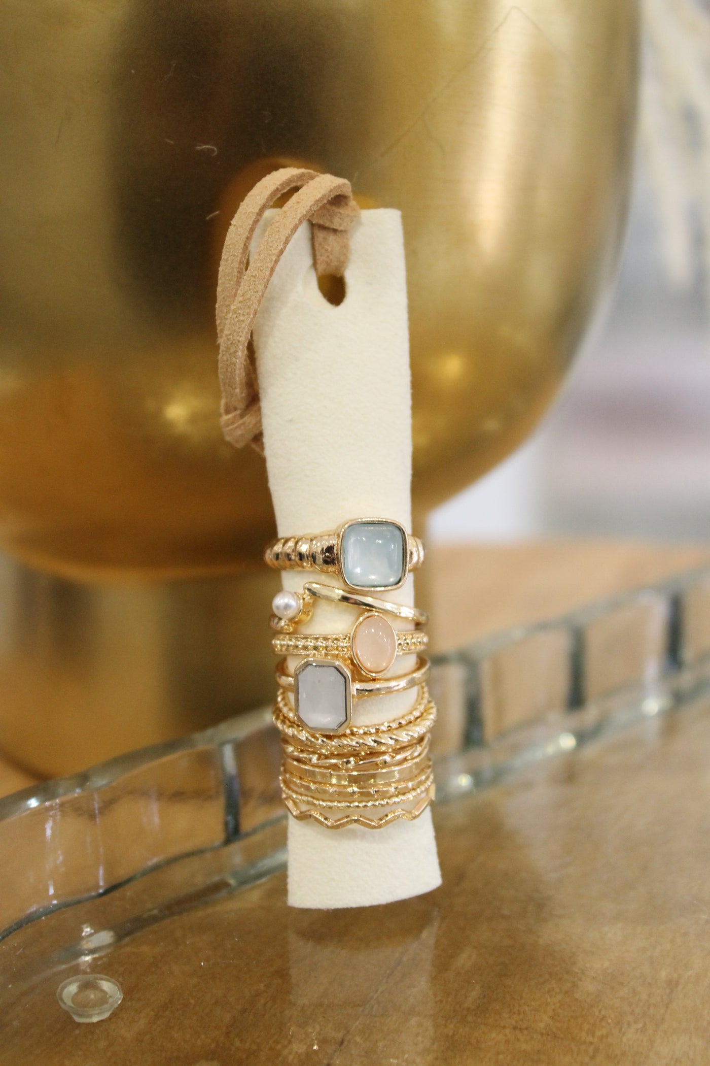 Assorted Stone Ring Set