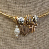 Mini Charms Coiled Choker Necklace