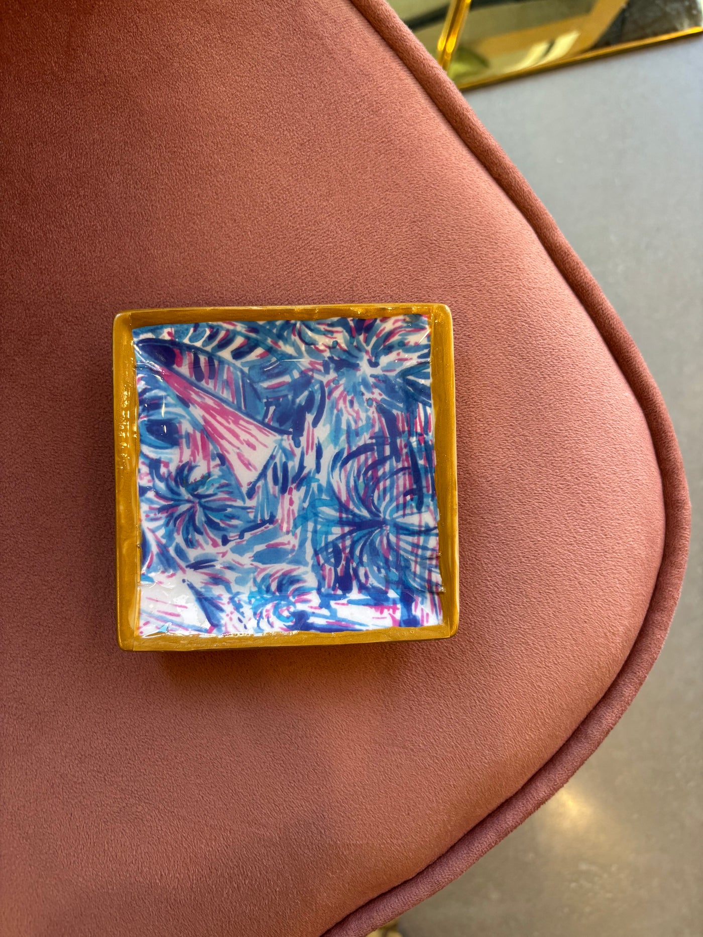 Square Trinket Tray | Sailboat