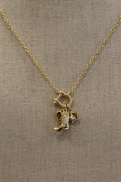 Western Cowboy Chain Necklace