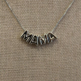 Mama Letters Chain Necklace | Silver