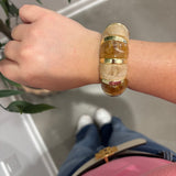 Resin Block Bracelet | Brown